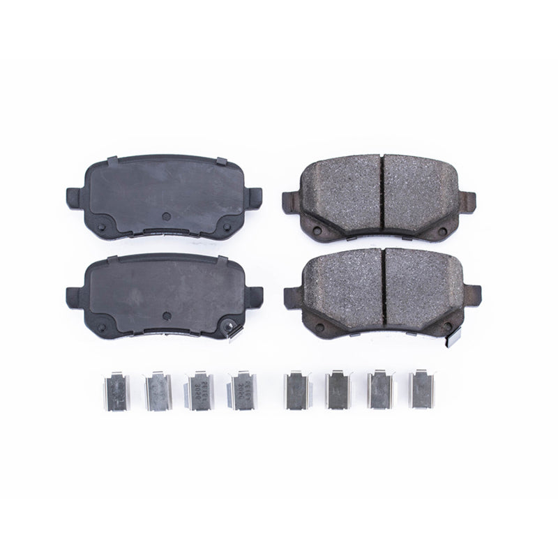 PowerStop Power Stop 08-12 Chrysler Town & Country Rear Z17 Evolution Ceramic Brake Pads w/Hardware