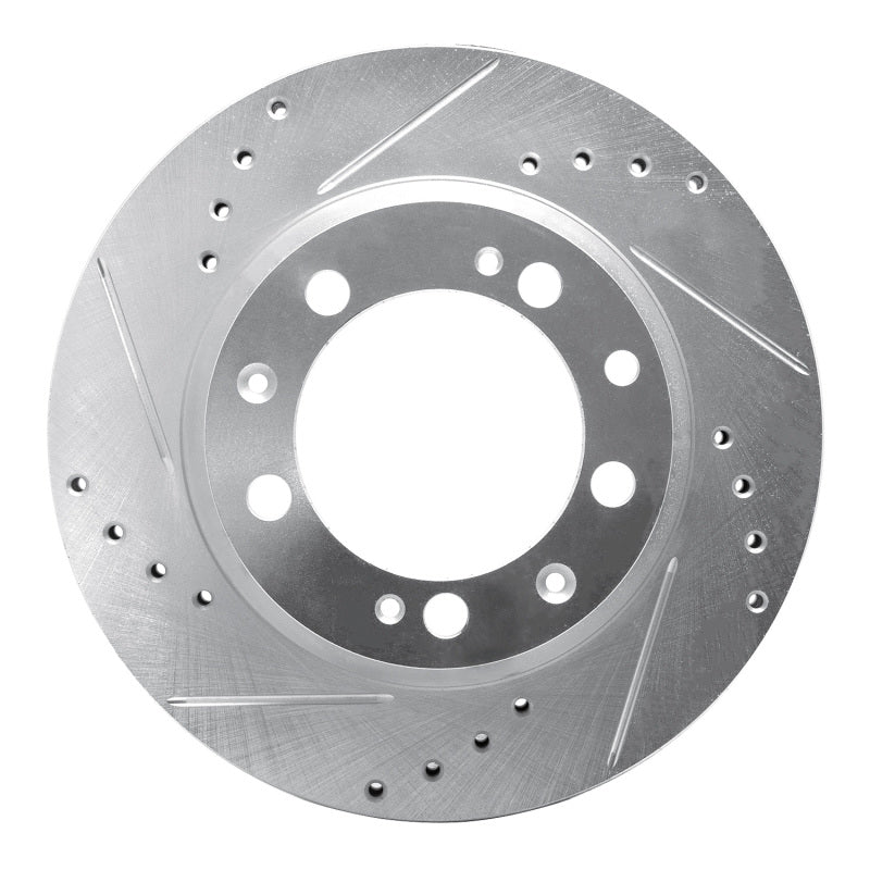 R1 Concepts R1 86-95 Porsche 944 Turbo Rear Left Drilled & Slotted Silver Brake Rotor