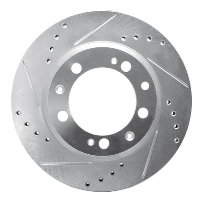 R1 Concepts R1 86-95 Porsche 944 Turbo Rear Left Drilled & Slotted Silver Brake Rotor