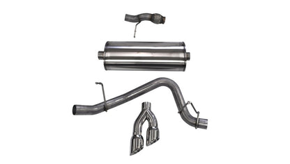 CORSA Performance Corsa 2015-2020 Chevy Tahoe/GMC Yukon Cat-Back Exhaust Sport 3in Single Side Twin Polished 4in Tips