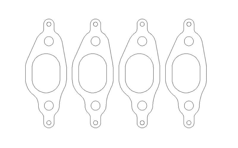 Cometic Gasket Cometic VW 1.8L 8V 77-99 Exhaust Set .030 inch MLS Head Gasket 1.060 inch X 1.480 inch Port