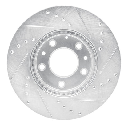 R1 Concepts R1 03-05 Mazda 6 Front Left Drilled & Slotted Silver Brake Rotor