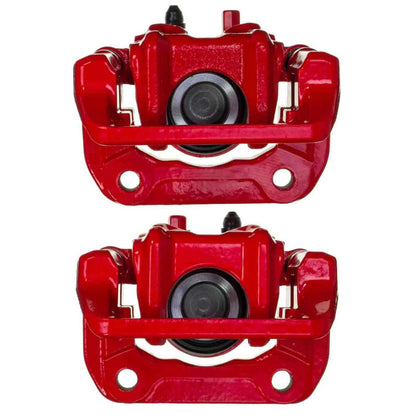 PowerStop Power Stop 07-11 Honda CR-V Rear Red Caliper w/Bracket (Pair)