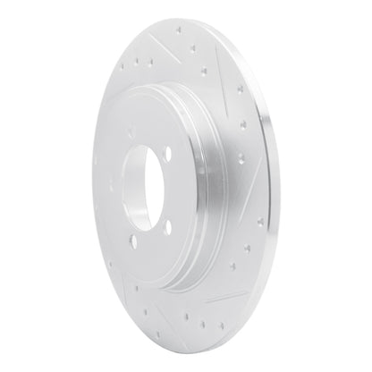 R1 Concepts R1 03-05 Lincoln AVIATOR Rear Right Drilled & Slotted Silver Brake Rotor