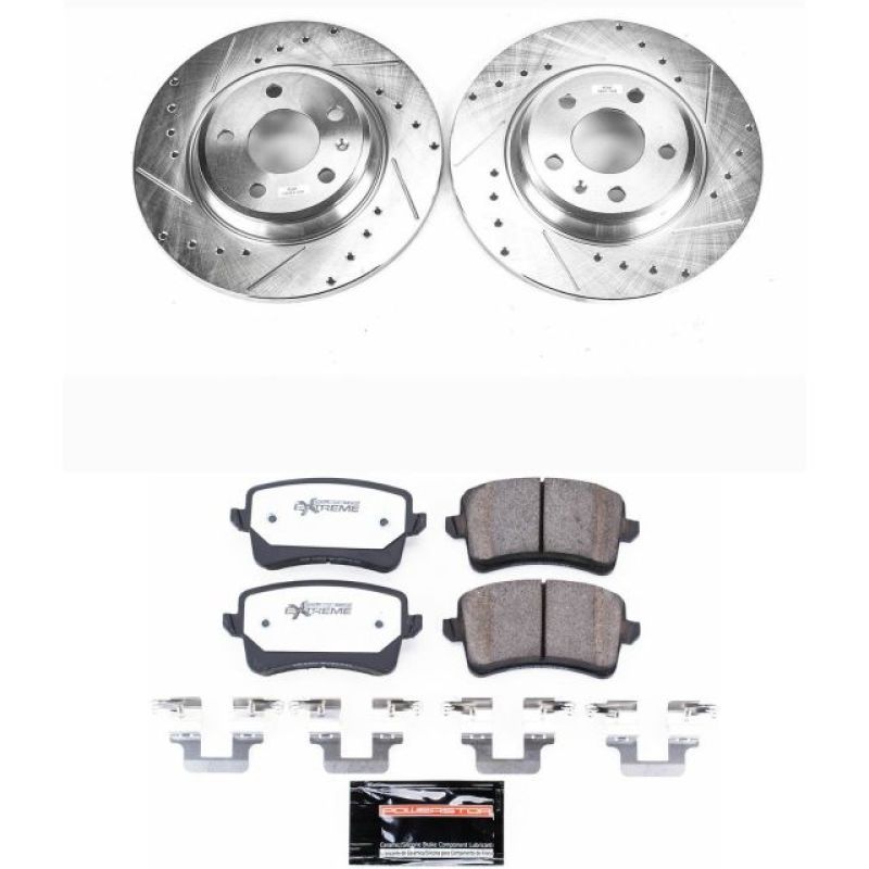 PowerStop Power Stop 09-16 Audi A4 Rear Z26 Street Warrior Brake Kit