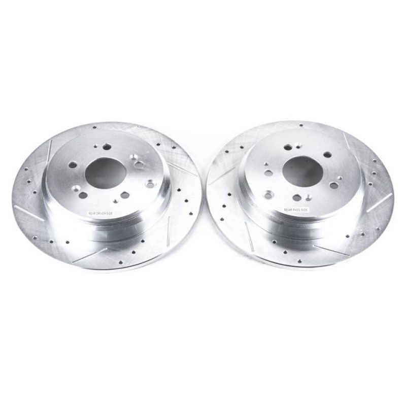 PowerStop Power Stop 07-13 Acura MDX Rear Evolution Drilled & Slotted Rotors - Pair