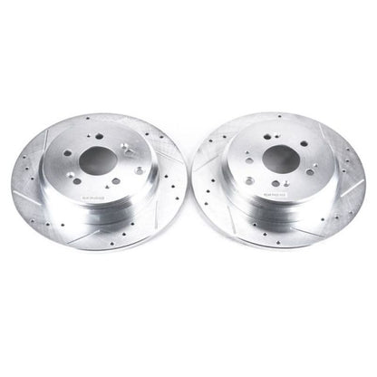 PowerStop Power Stop 07-13 Acura MDX Rear Evolution Drilled & Slotted Rotors - Pair