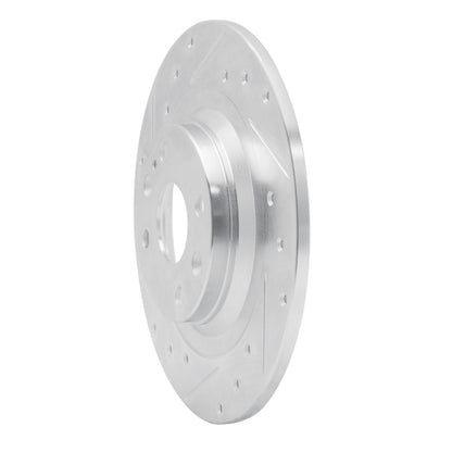 R1 Concepts R1 01-05 Mazda Miata Rear Left Drilled & Slotted Silver Brake Rotor