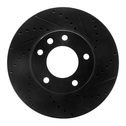 R1 Concepts R1 08-18 Mercedes-Benz G500 (USA/Canada) Front Right Drilled & Slotted Black Brake Rotor