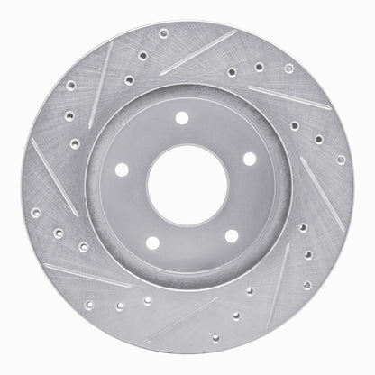R1 Concepts R1 78-81 Pontiac Firebird Rear Right Drilled & Slotted Silver Brake Rotor