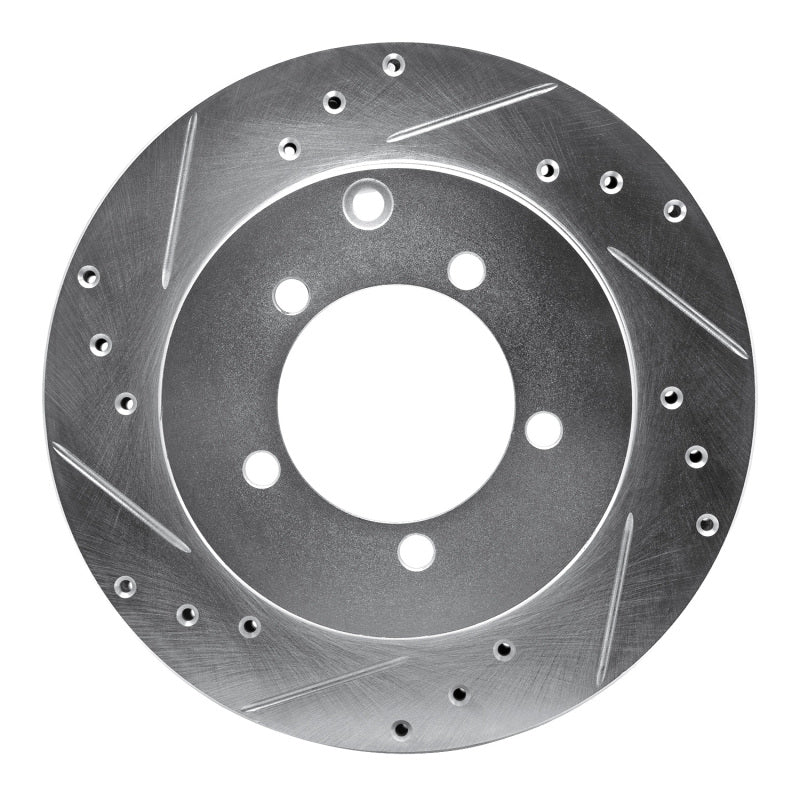R1 Concepts R1 91-93 Dodge STEALTH Rear Left Drilled & Slotted Silver Brake Rotor