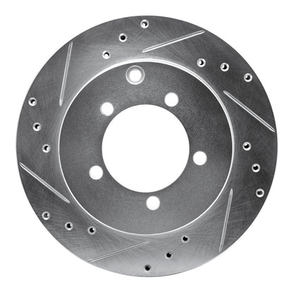 R1 Concepts R1 91-93 Dodge STEALTH Rear Left Drilled & Slotted Silver Brake Rotor