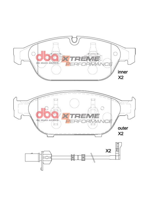 DBA 12-18 Audi A6 (C7) XP Performance Front Brake Pads