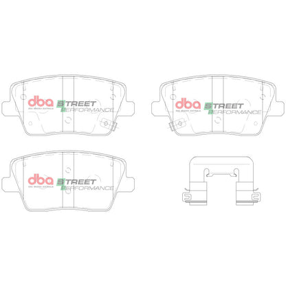 DBA 22-23 Hyundai Veloster/Veloster N Rear SP Performance Brake Pads