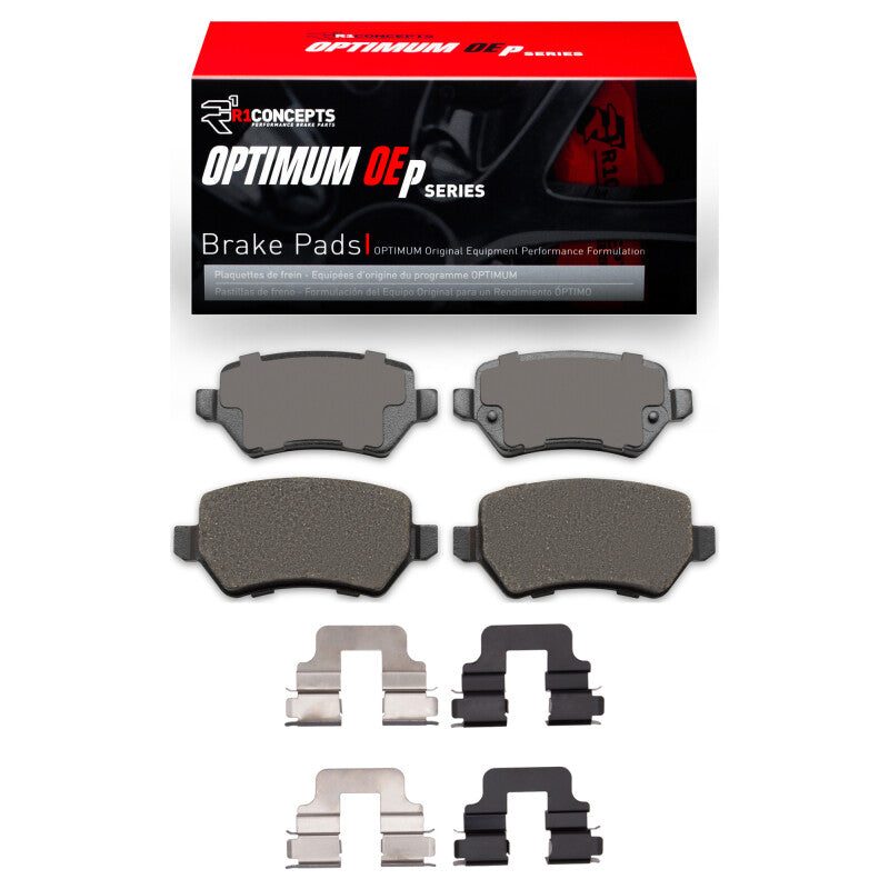 R1 Concepts R1 02-08 Chevrolet Zafira (Mexico) Rear Optimum OE Pads & Hardware Kit