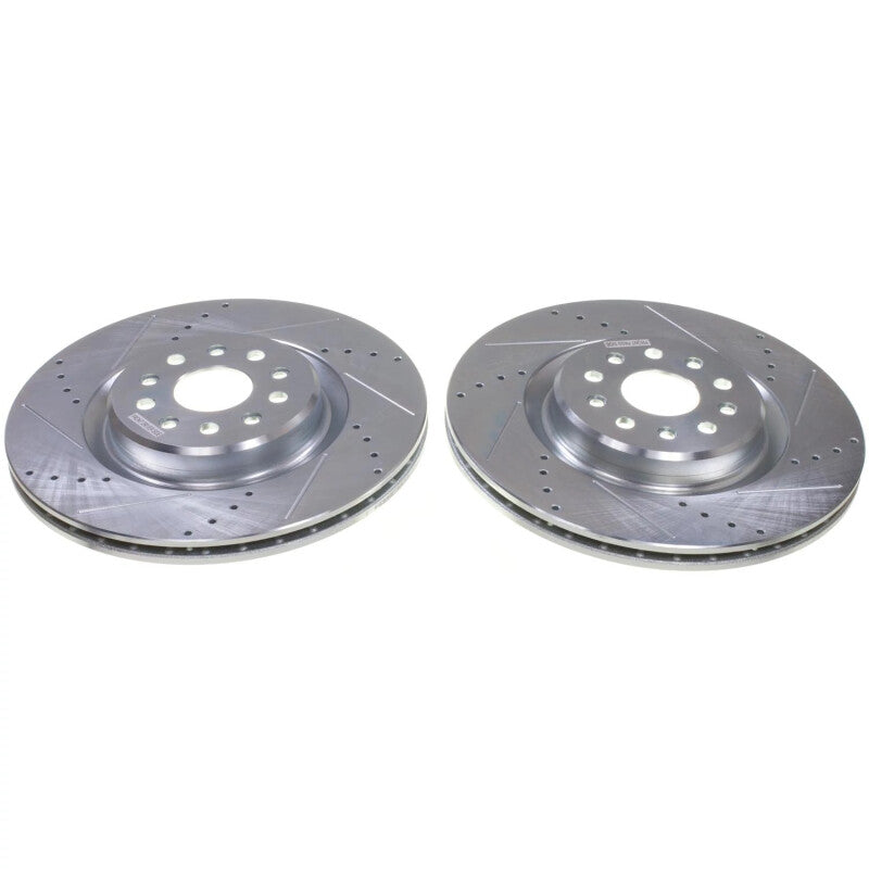 PowerStop Power Stop 22-24 Jeep Grand Cherokee (Brake Code BR8) Front Drilled & Slotted Rotor - Pair