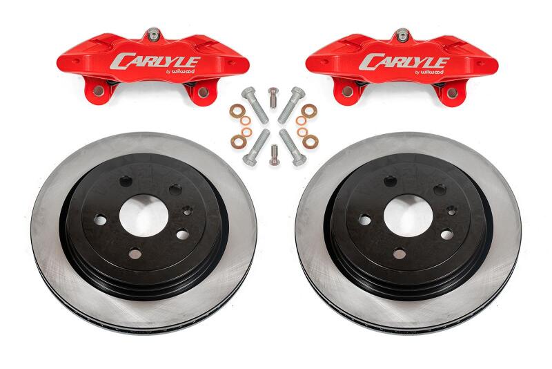 BMR Suspension BMR 14-19 Chevrolet Corvette C7 Brake Kit For 15in Conversion Solid Rotors Red Calipers