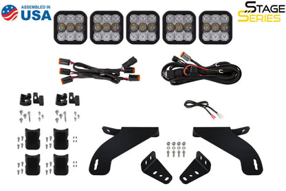Diode Dynamics 21-22 Ford F-150 SS5 Grille CrossLink Lightbar Kit- Yellow Pro Combo