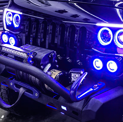 ORACLE Lighting Oracle Vector Jeep Wrangler JK Grille Halo Kit - ColorSHIFT
