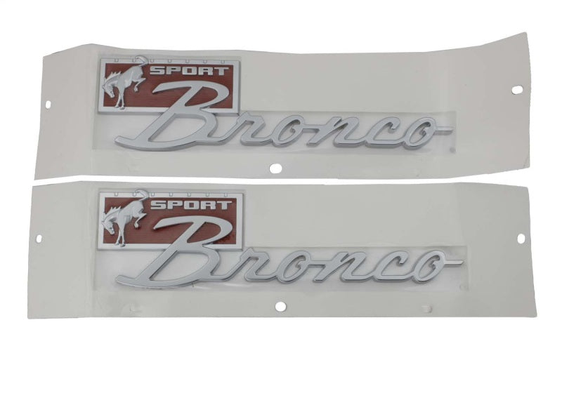 Ford Racing Bronco Sport Script Fender Badge Kit
