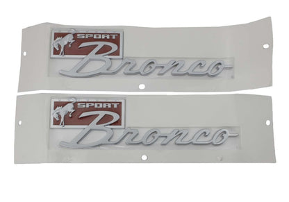 Ford Racing Bronco Sport Script Fender Badge Kit