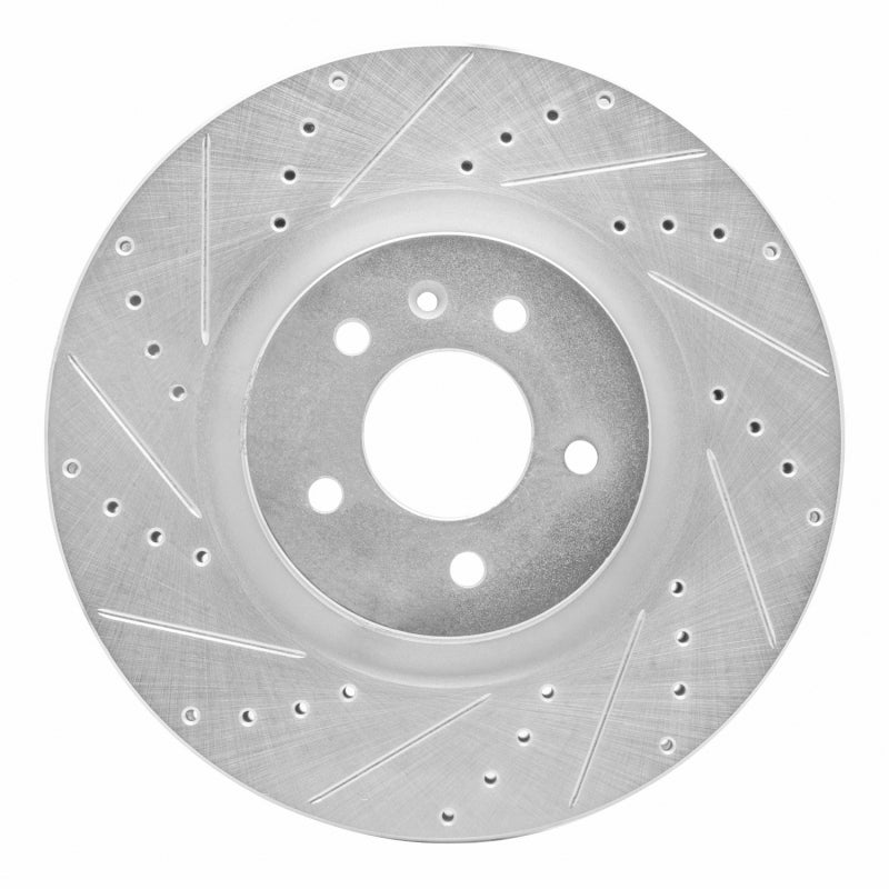 R1 Concepts R1 16-20 Buick Regal Sportback Front Left Drilled & Slotted Silver Brake Rotor