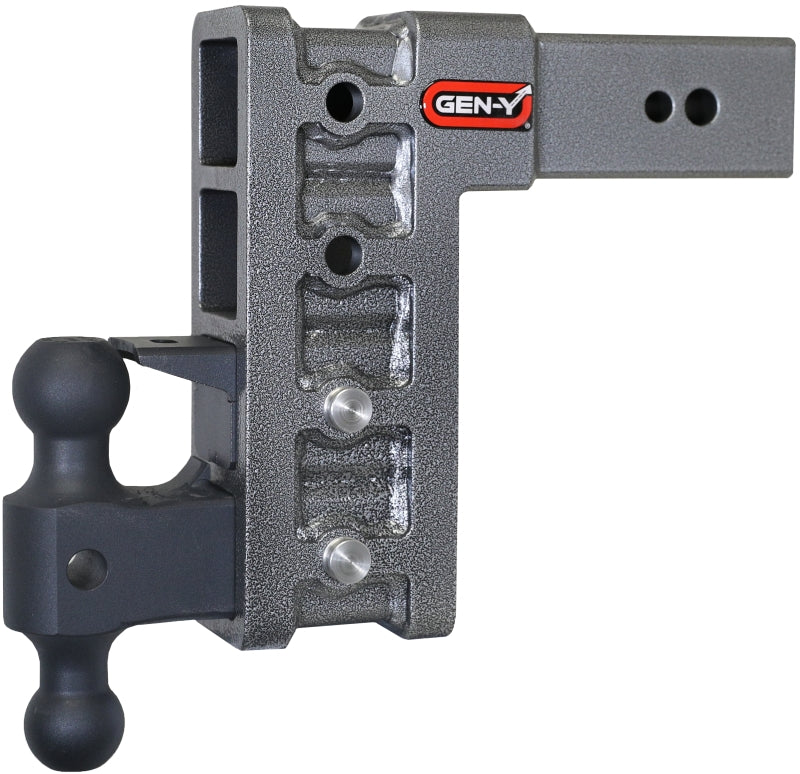 GEN-Y Hitch Gen-Y Mega Duty 3in Shank 9in Drop 3.5K TW 32K Hitch w/GH-0161 Dual-Ball/GH-0162 Pintle Lock