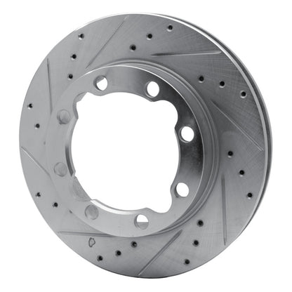 R1 Concepts R1 88-00 Chevrolet Suburban 1500 Front Left Drilled & Slotted Silver Brake Rotor