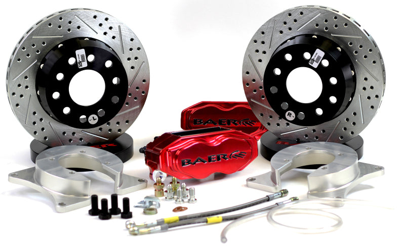Baer Brakes Rear Ends w/ Ford 9in Early Big Bearing HE 11in SS4+ Deep Stage Rear SDZ Brake Kit - FR
