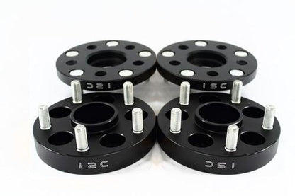 ISC Suspension 5x114 Hub Centric Wheel Spacers 15mm Black (Pair)