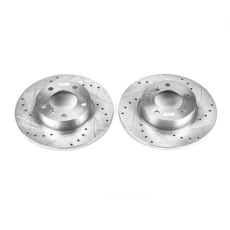 PowerStop Power Stop 95-99 BMW 318ti Front Evolution Drilled & Slotted Rotors - Pair