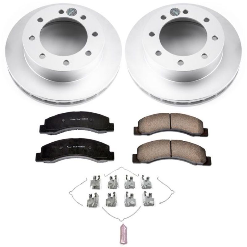 PowerStop Power Stop 1999 Ford F-250 Super Duty Front Z17 Evolution Geomet Coated Brake Kit