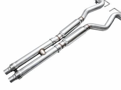 AWE Tuning AWE 2024 Ford Mustang GT Fastback S650 RWD Track Edition Cat-Back Exhaust w/ Quad Diamond Black Tips