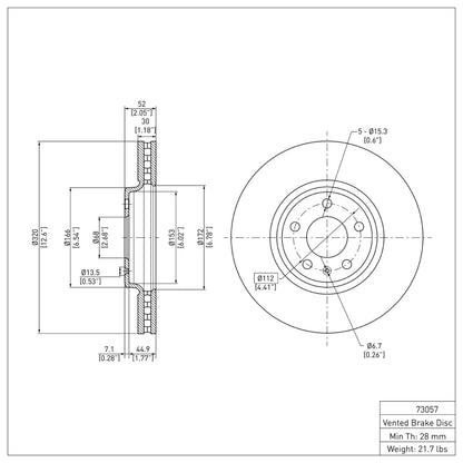 DFC 08-12 Audi A4 (USA/Canada) Front GeoSPEC Coated Rotor