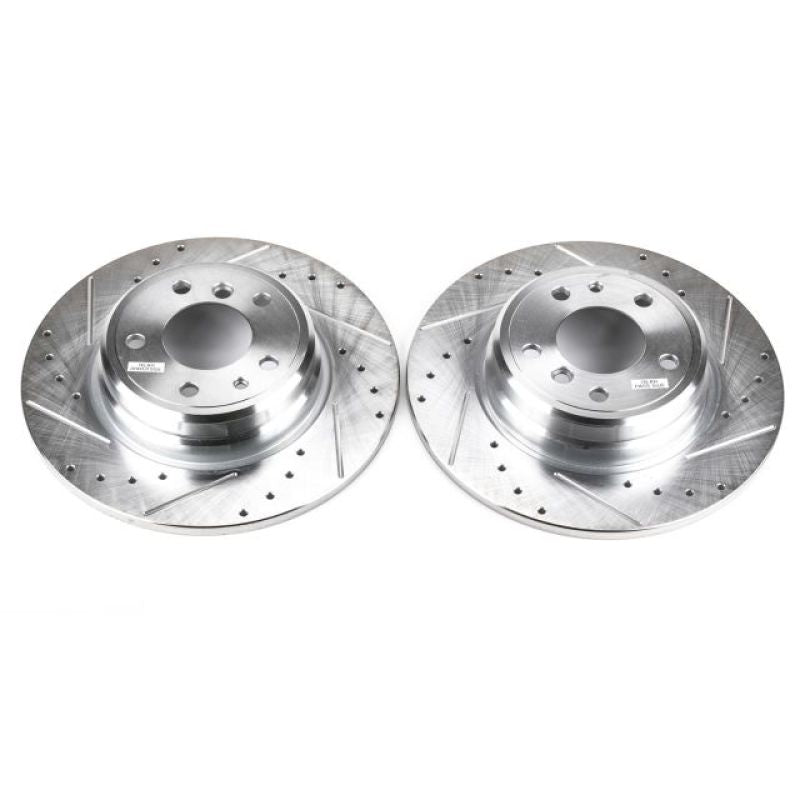 PowerStop Power Stop 1995 BMW 740i Rear Evolution Drilled & Slotted Rotors - Pair