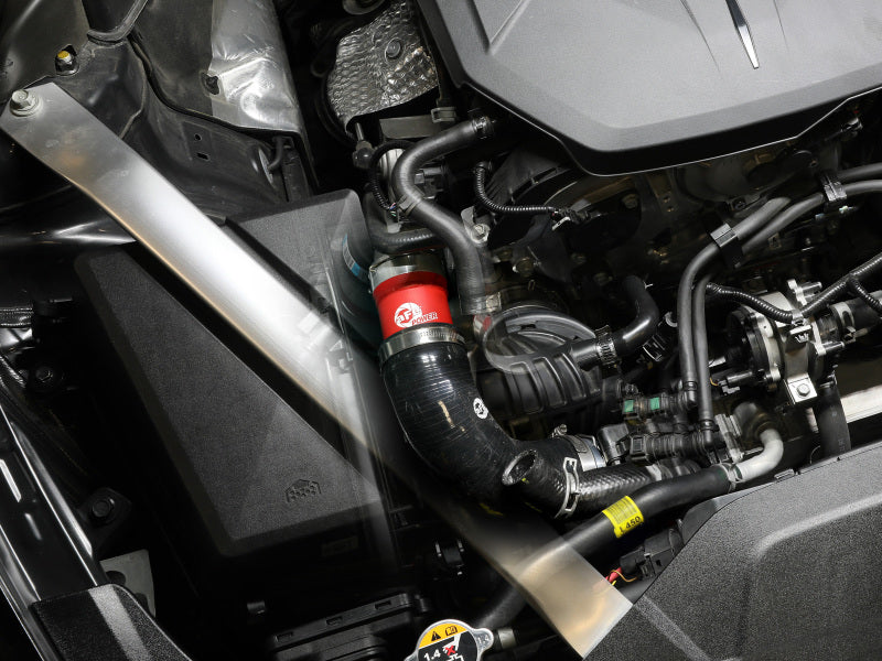 aFe BladeRunner 22-23 Kia Stinger L4-2.5L (t) Aluminum Hot and Cold Charge Pipe Kit - Red