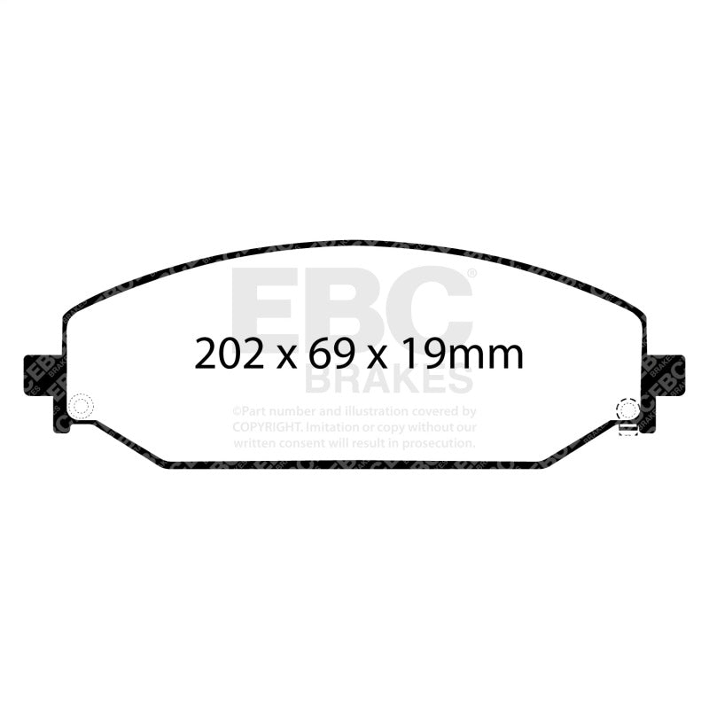 EBC 2019+ Ram Trucks 1500 (DT) Ultimax Front Brake Pads