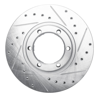 R1 Concepts R1 87-89 Dodge Raider Front Right Drilled & Slotted Silver Brake Rotor