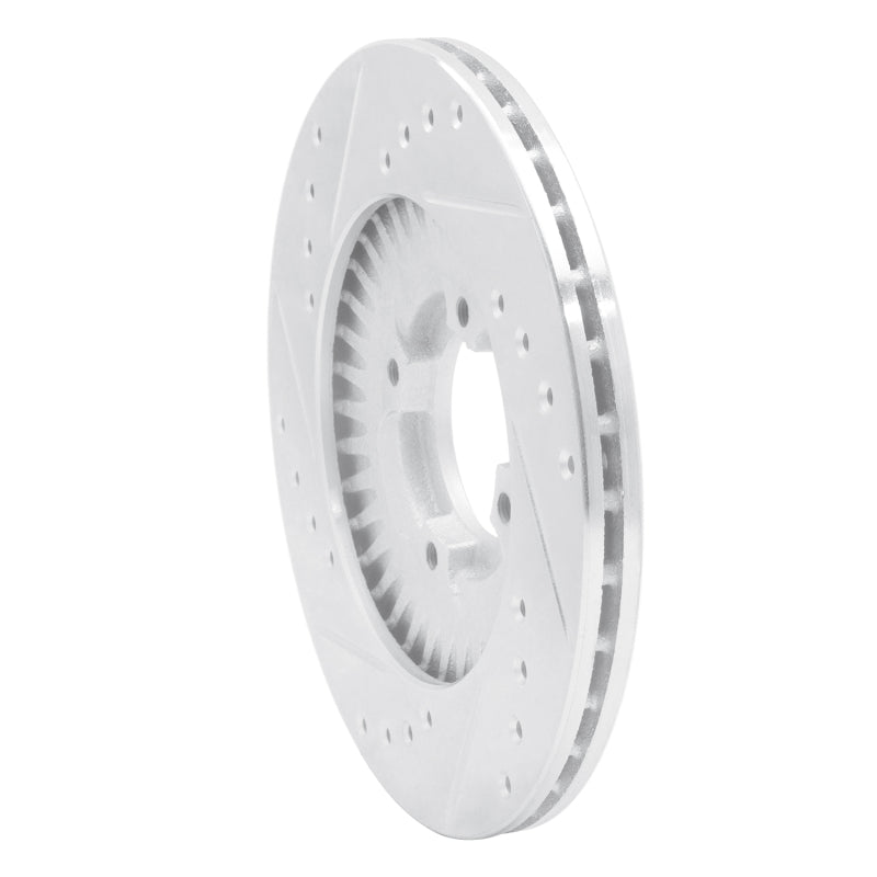 R1 Concepts R1 83-89 Isuzu Impulse Front Right Drilled & Slotted Silver Brake Rotor