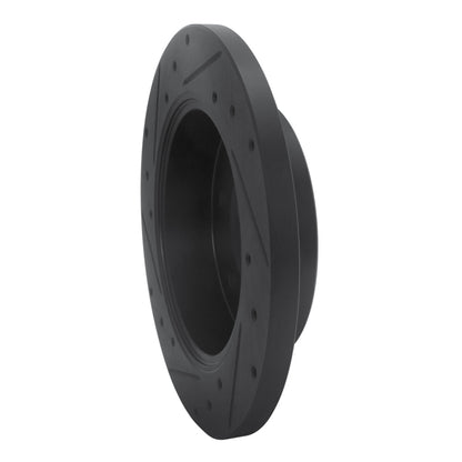 R1 Concepts R1 19-25 Freightliner SprintER 1500 Rear Right Drilled & Slotted Black Brake Rotor