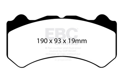 EBC Racing Alcon RC6 SR-11 Sintered Race Front Brake Pads
