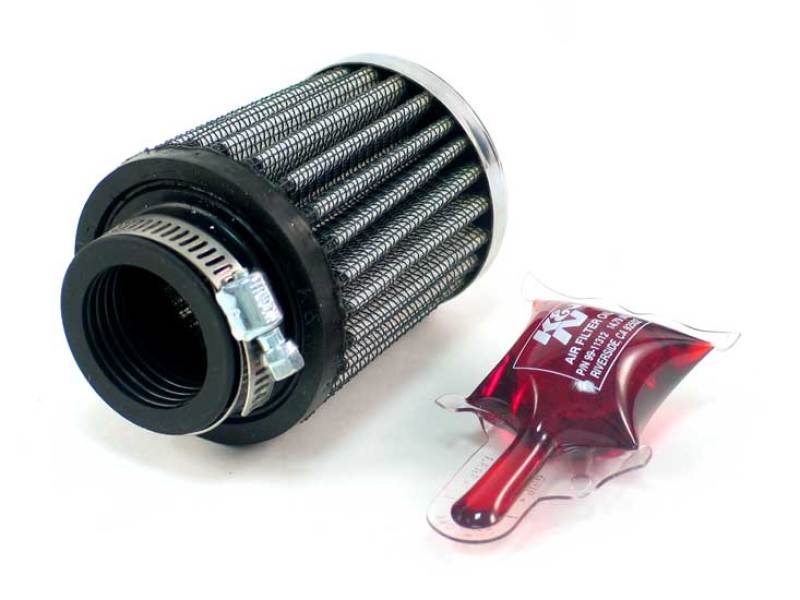 K&N Engineering K&N Universal Chrome Filter 1 1/8 inch FLG / 2 1/4 inch Bottom / 2 inch Top / 2.5 inch Height