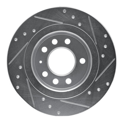 R1 Concepts R1 06-10 Pontiac SOLSTICE Rear Left Drilled & Slotted Silver Brake Rotor