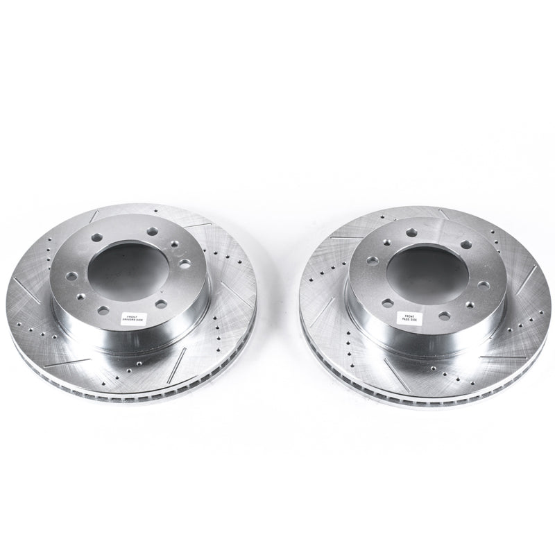 PowerStop Power Stop 06-10 Hummer H3 Front Evolution Drilled & Slotted Rotors - Pair