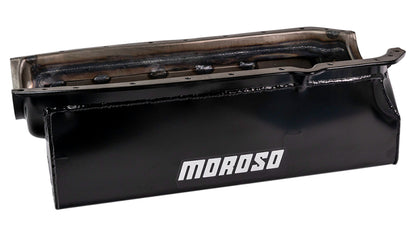 Moroso 65-Up Oldsmobile V-8 (330-455) Marine Stroker Box Sump Flat Bottom 10qt 7.25in Steel Oil Pan
