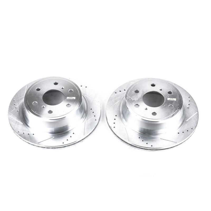 PowerStop Power Stop 07-18 Chevrolet Silverado 1500 Rear Evolution Drilled & Slotted Rotors - Pair