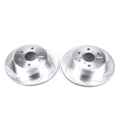 PowerStop Power Stop 07-18 Chevrolet Silverado 1500 Rear Evolution Drilled & Slotted Rotors - Pair