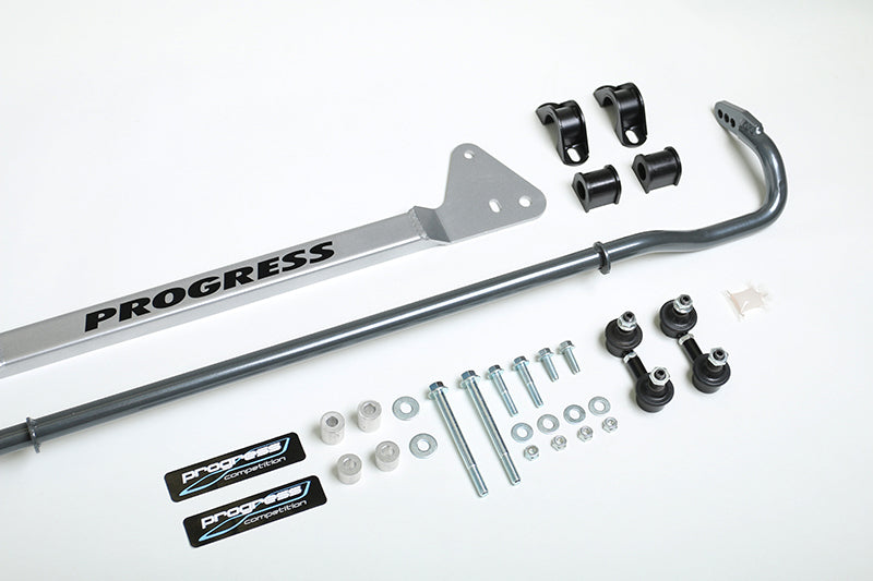 Progress Technology Progress Tech 92-95 Honda Civic Rear Sway Bar (22mm - Adjustable) Incl Bar Brace and Adj End Links