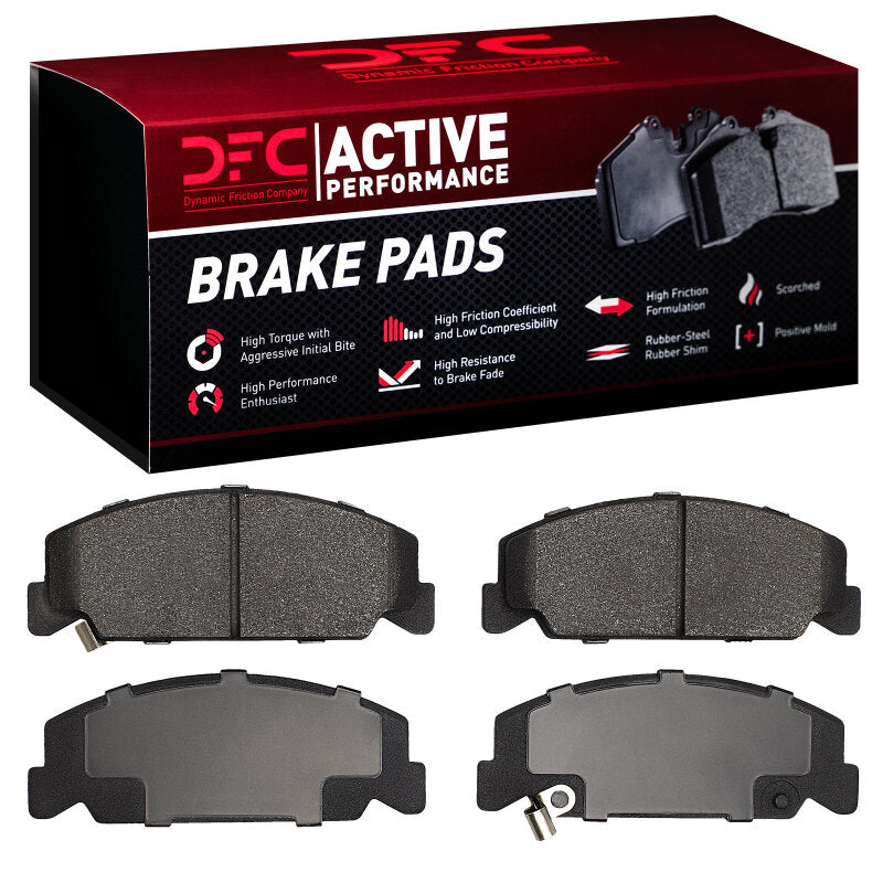 DFC 84-00 Honda Civic Front Active Performance Pads - Low Metallic