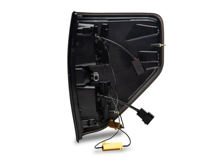 Raxiom 09-14 Ford F-150 Styleside Axial Series LED Tail Lights w/ Halo- Black Housing (Smoked Lens)